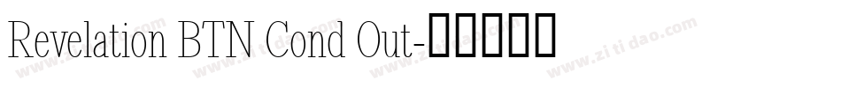 Revelation BTN Cond Out字体转换